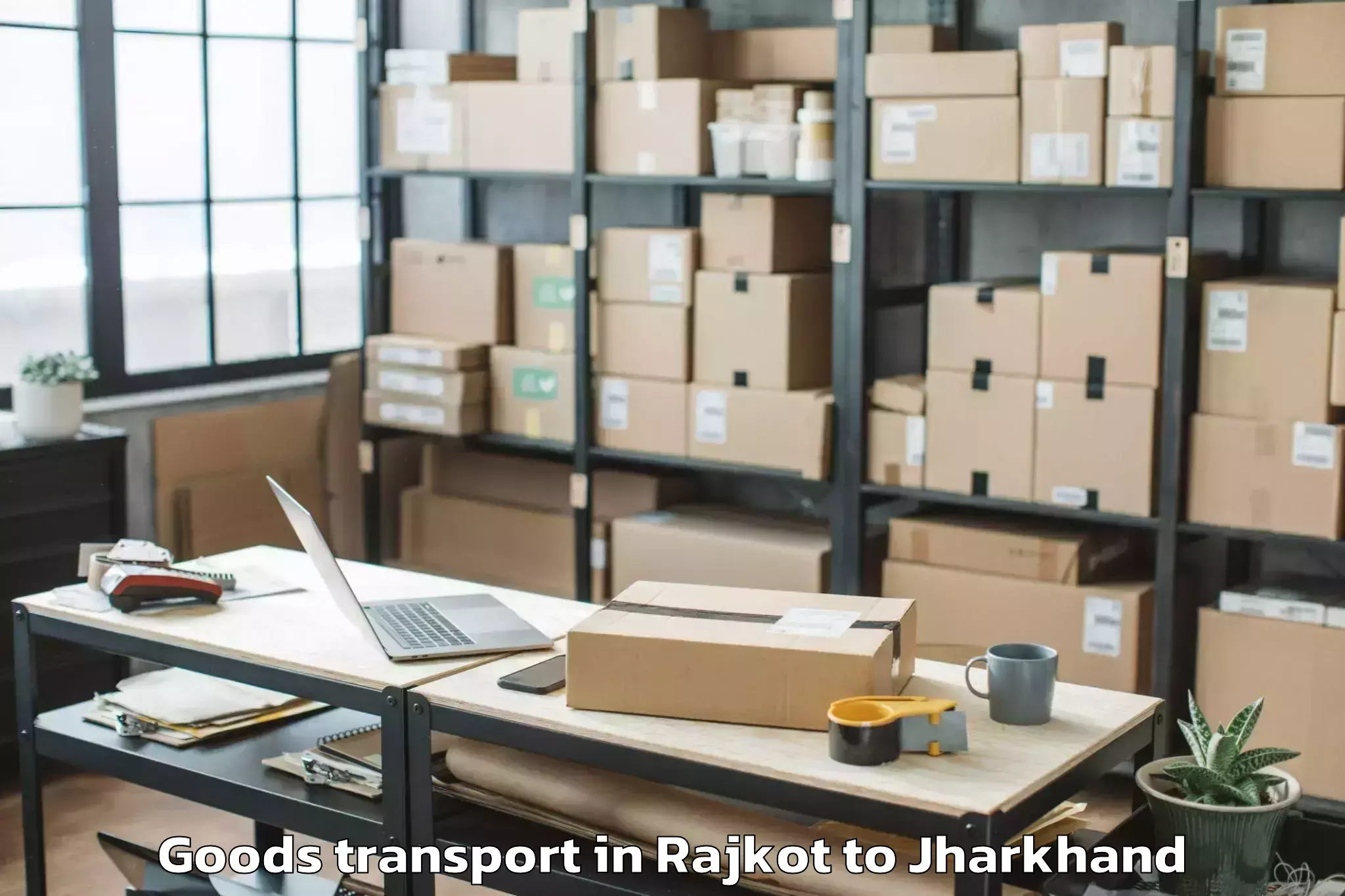 Hassle-Free Rajkot to Jhumri Telaiya Goods Transport